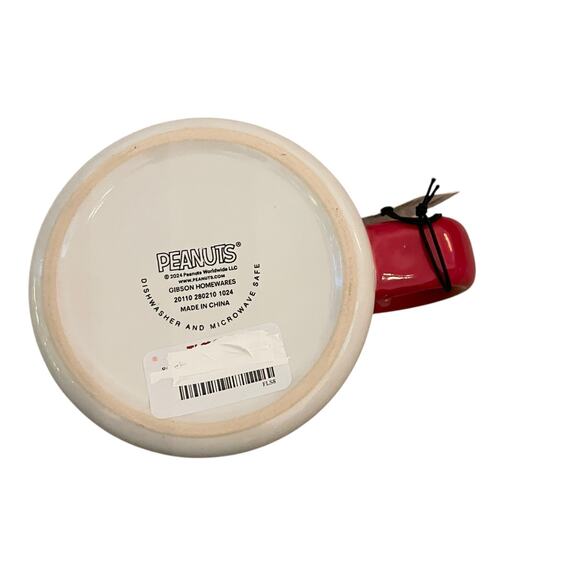 Peanuts Snoopy & Woodstock Valentine's Day Ceramic Mug 21 oz Red Heart New - Picture 8 of 12